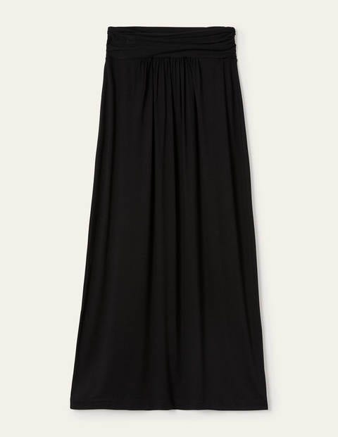 Ruched Waist Skirt - Black Ruched Waist Skirt - Black