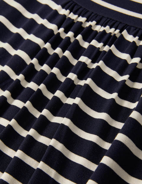 Ruched Waist Skirt - Ivory/Navy Stripe Ruched Waist Skirt - Ivory/Navy Stripe