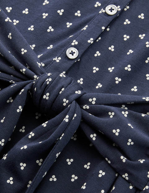 Althea Jersey Shirt Dress - Navy, Triple Spot Althea Jersey Shirt Dress - Navy, Triple Spot