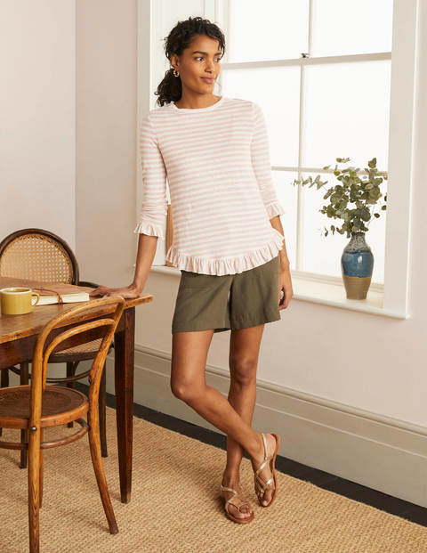 Dorothy Linen Jersey Top - Milkshake/ Ivory Dorothy Linen Jersey Top - Milkshake/ Ivory