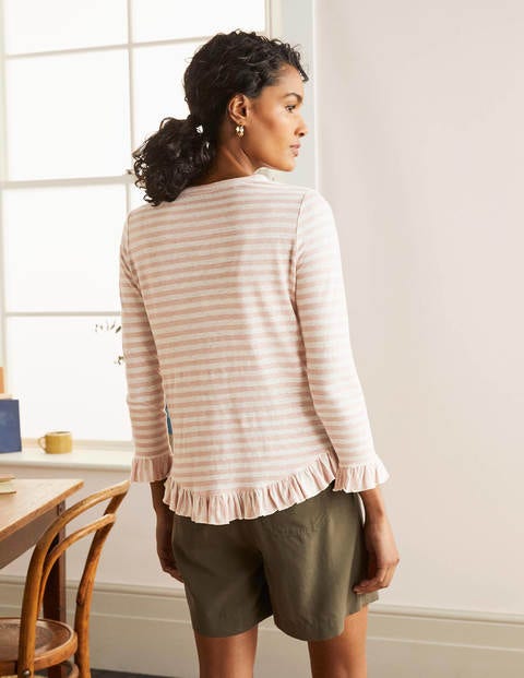 Dorothy Linen Jersey Top - Milkshake/ Ivory Dorothy Linen Jersey Top - Milkshake/ Ivory