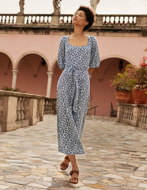 Sophie Jersey Midi Dress - Surf, Cherry Blossom Sophie Jersey Midi Dress - Surf, Cherry Blossom