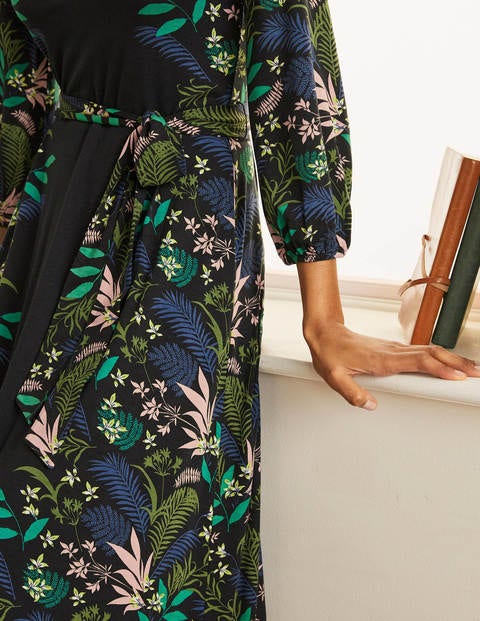 Jodie Jersey Maxi Dress - Black, Safari Fern Jodie Jersey Maxi Dress - Black, Safari Fern