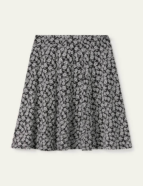 Julie Skirt - Black, Cherry Blossom Julie Skirt - Black, Cherry Blossom