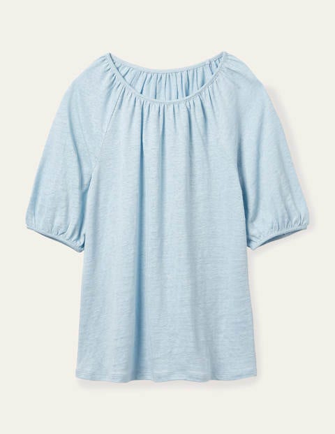 Tabitha Linen Jersey Top - Surf Tabitha Linen Jersey Top - Surf