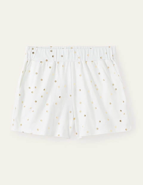 Emma Pyjama Shorts - Ivory, Scattered Spot Emma Pyjama Shorts - Ivory, Scattered Spot
