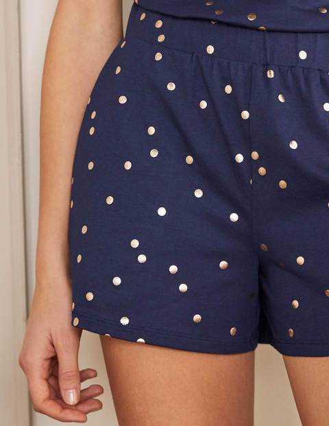 Emma Pajama Shorts - Navy, Scattered Spot Emma Pajama Shorts - Navy, Scattered Spot