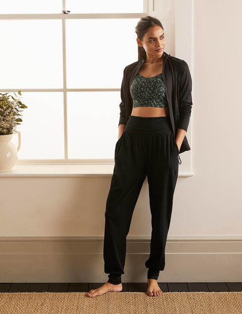 Hareem Jersey Joggers - Black Hareem Jersey Joggers - Black