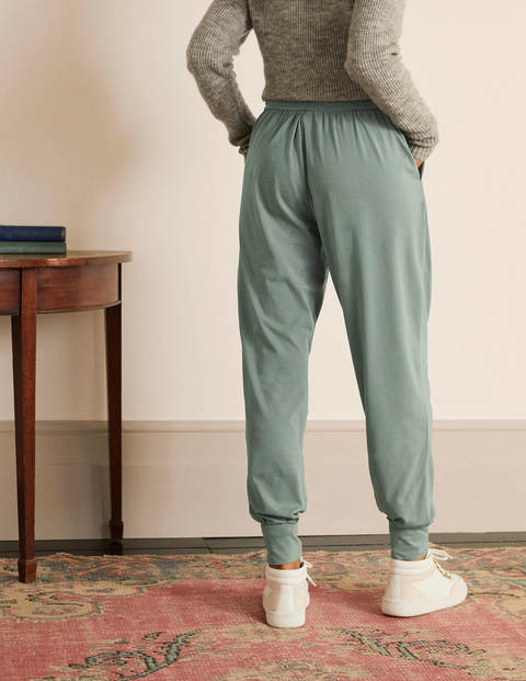Harems-Jogginghose aus Jersey - Erlengrün Harems-Jogginghose aus Jersey - Erlengrün