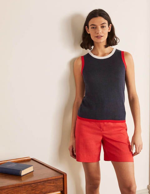 Buckinghamshire Leinentop - Navy Buckinghamshire Leinentop - Navy