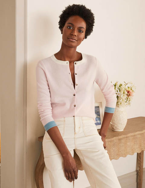 Cashmere Crew Cardigan - Milkshake Cashmere Crew Cardigan - Milkshake