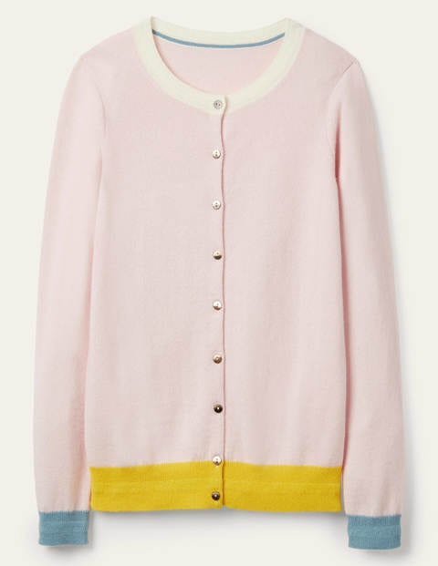 Cashmere Crew Cardigan - Milkshake Cashmere Crew Cardigan - Milkshake