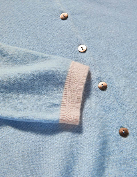 Cashmere Crop Cardigan - Surf Cashmere Crop Cardigan - Surf