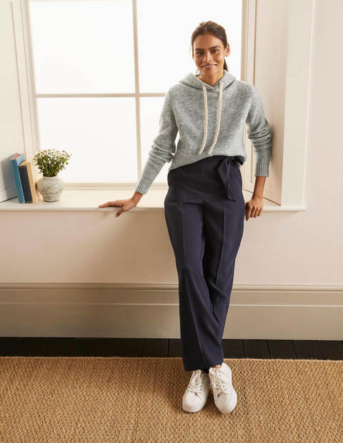 Haddington Flauschiger Kapuzenpullover - Grau Melange Haddington Flauschiger Kapuzenpullover - Grau Melange