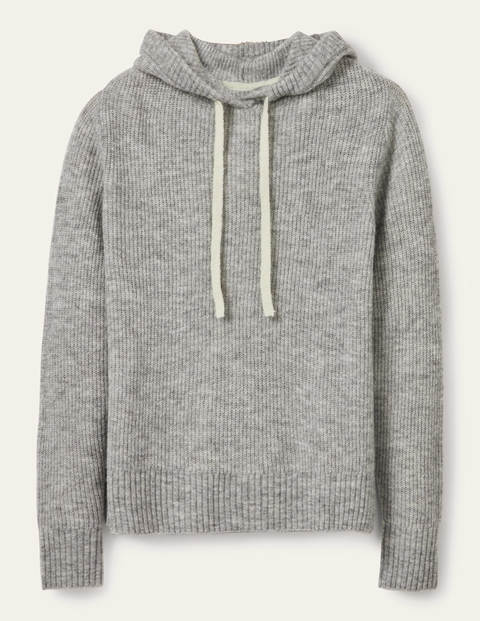 Haddington Flauschiger Kapuzenpullover - Grau Melange Haddington Flauschiger Kapuzenpullover - Grau Melange