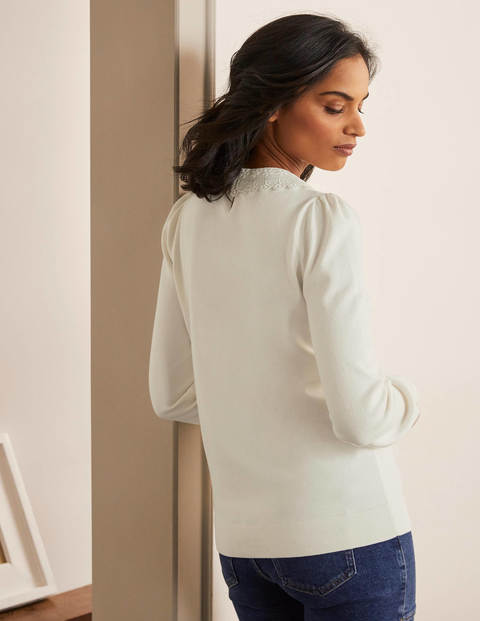 Harewood Collared Sweater - Ivory Harewood Collared Sweater - Ivory