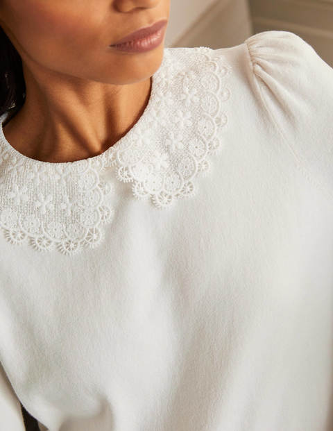 Harewood Collared Sweater - Ivory Harewood Collared Sweater - Ivory