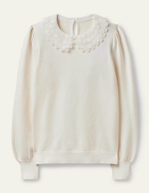 Harewood Collared Sweater - Ivory Harewood Collared Sweater - Ivory