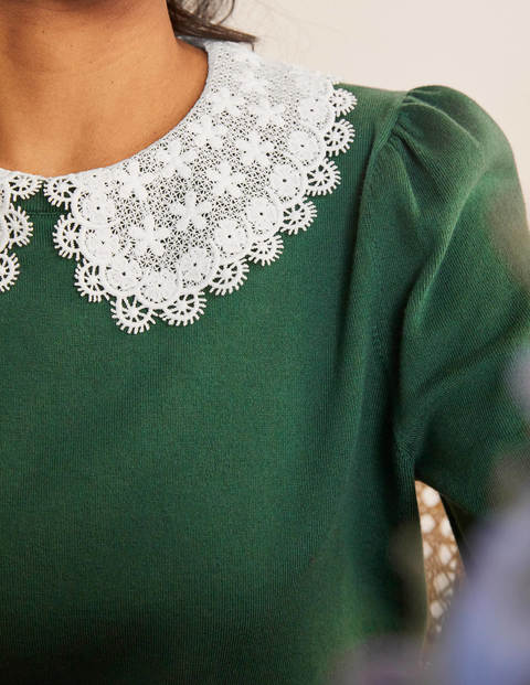 Harewood Collared Sweater - Palm Leaf Harewood Collared Sweater - Palm Leaf