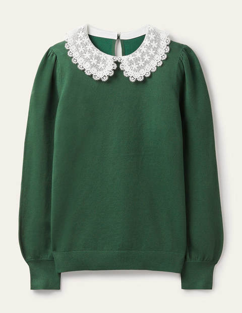 Harewood Collared Sweater - Palm Leaf Harewood Collared Sweater - Palm Leaf