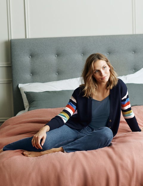 Lennox Relaxed Cardigan - Navy Lennox Relaxed Cardigan - Navy