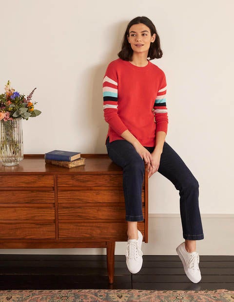Lennox Relaxed Sweater - Cherry Red Lennox Relaxed Sweater - Cherry Red