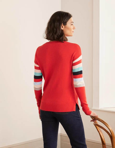 Lennox Relaxed Sweater - Cherry Red Lennox Relaxed Sweater - Cherry Red