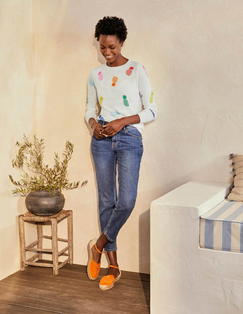 Banbury Cotton Sweater - Ivory Pineapples Banbury Cotton Sweater - Ivory Pineapples