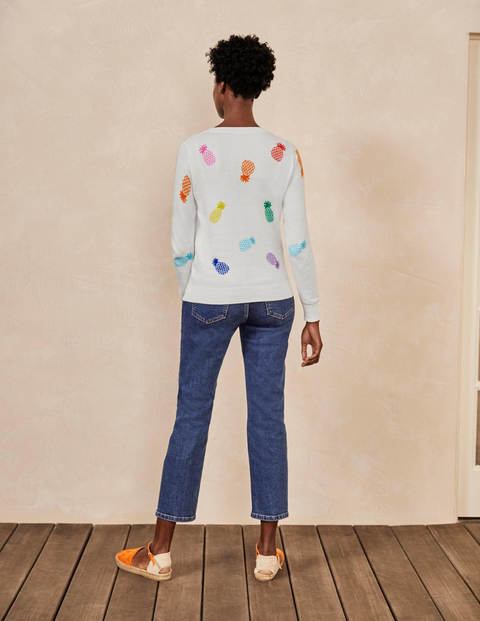 Banbury Cotton Sweater - Ivory Pineapples Banbury Cotton Sweater - Ivory Pineapples