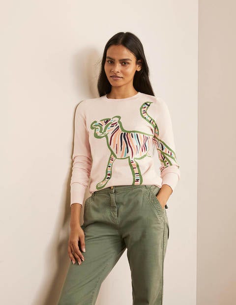Pull Banbury en coton - Tigre milkshake Pull Banbury en coton - Tigre milkshake