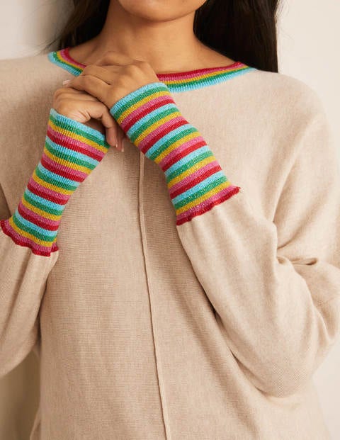 Lytton Sparkle Sweater - Oatmeal Melange Lytton Sparkle Sweater - Oatmeal Melange