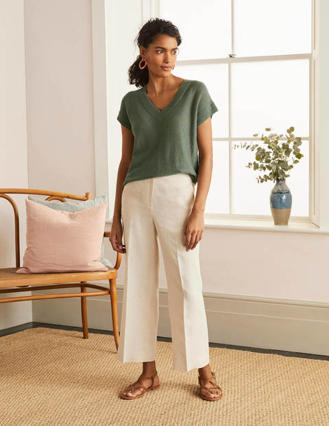 Anglesey Ribbed Linen Tee - Alder Anglesey Ribbed Linen Tee - Alder