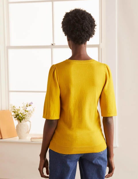 Abbotsbury Knitted Tee - Daffodil Abbotsbury Knitted Tee - Daffodil
