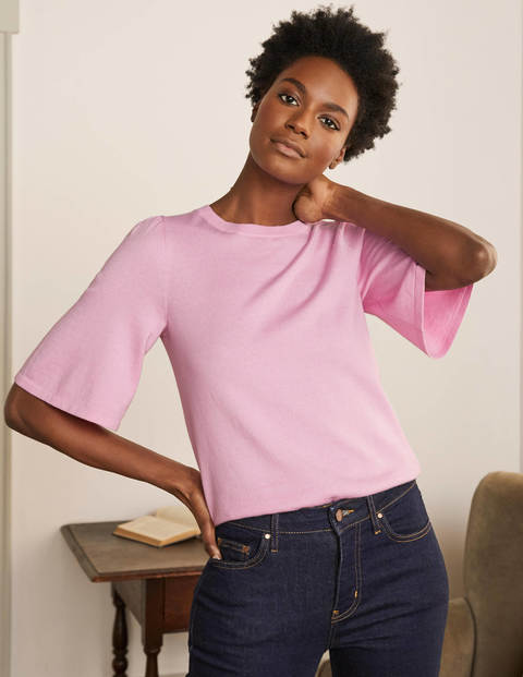 Abbotsbury Knitted Tee - Soft Peony Abbotsbury Knitted Tee - Soft Peony