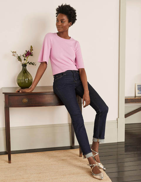 Abbotsbury Knitted Tee - Soft Peony Abbotsbury Knitted Tee - Soft Peony