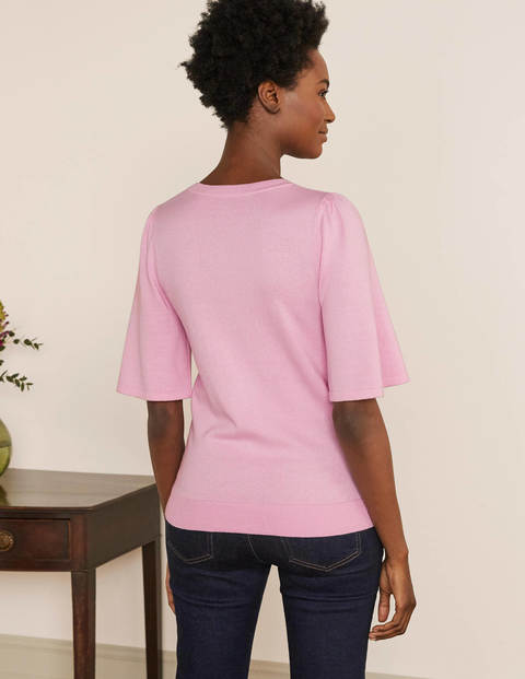 Abbotsbury Knitted Tee - Soft Peony Abbotsbury Knitted Tee - Soft Peony