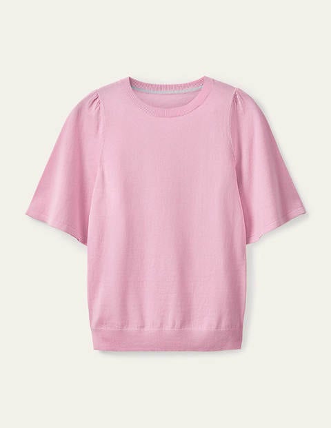 Abbotsbury Knitted Tee - Soft Peony Abbotsbury Knitted Tee - Soft Peony