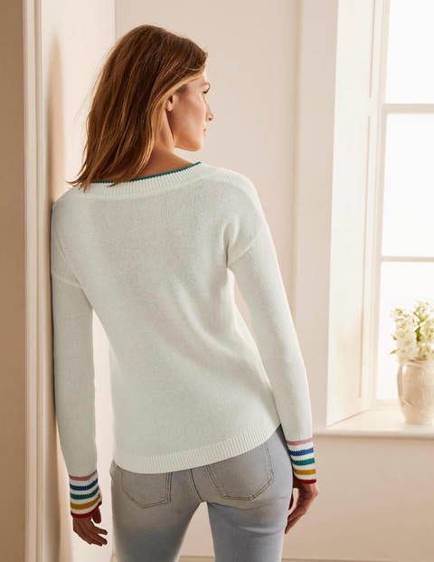 Bamburgh Relaxed Jumper - Ivory Bamburgh Relaxed Jumper - Ivory
