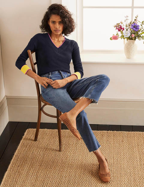 Bamburgh Relaxed Sweater - Navy Bamburgh Relaxed Sweater - Navy