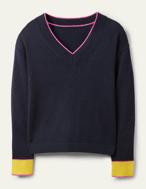 Bamburgh Relaxed Sweater - Navy Bamburgh Relaxed Sweater - Navy