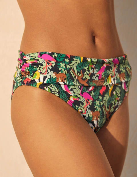 Eze Fold Over Bottoms - Navy, Bird Festival Eze Fold Over Bottoms - Navy, Bird Festival