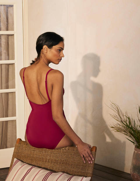 Portofino Wrap Swimsuit - Red Mulberry Portofino Wrap Swimsuit - Red Mulberry