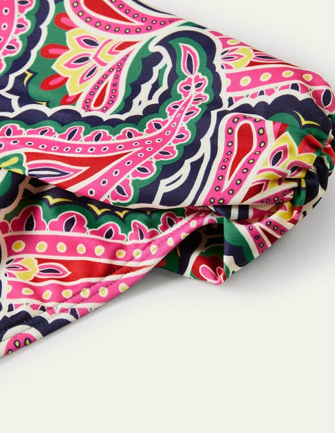 Bas de bikini Amalfi à revers - Bleu marine foncé, motif Summer Paisley Bas de bikini Amalfi à revers - Bleu marine foncé, motif Summer Paisley