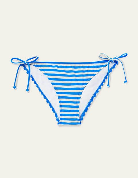 String Bikini Bottoms - New Blu China, Ivory Stripe String Bikini Bottoms - New Blu China, Ivory Stripe