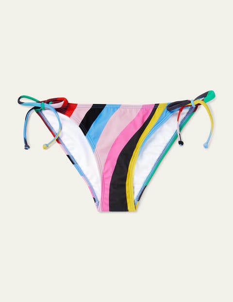 Bikinihöschen mit Bändern - Schwefelgelb, Mustique-Wellen Bikinihöschen mit Bändern - Schwefelgelb, Mustique-Wellen