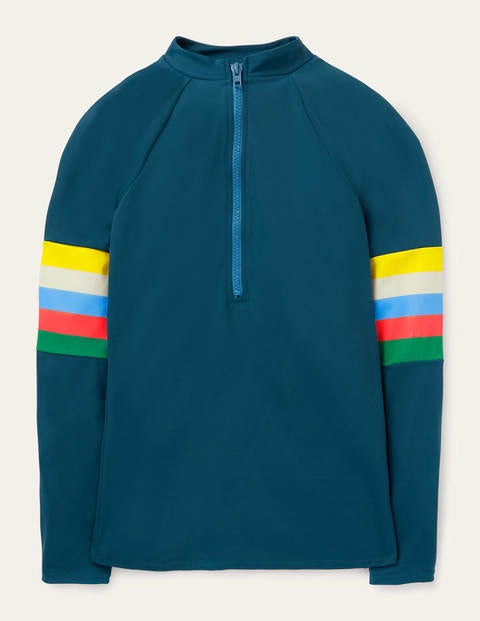 Zip Up Rash Guard - Ocean Side Zip Up Rash Guard - Ocean Side