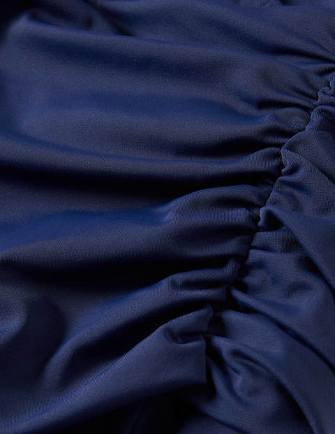 Halter Ruched Swimsuit - Navy Halter Ruched Swimsuit - Navy