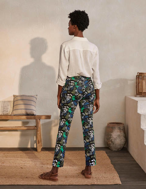 Richmond 7/8 Trousers - Black, Safari Fern Richmond 7/8 Trousers - Black, Safari Fern