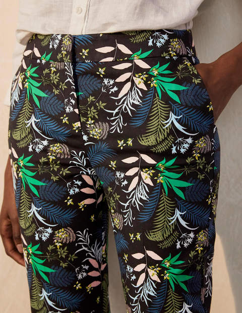 Richmond 7/8 Trousers - Black, Safari Fern Richmond 7/8 Trousers - Black, Safari Fern