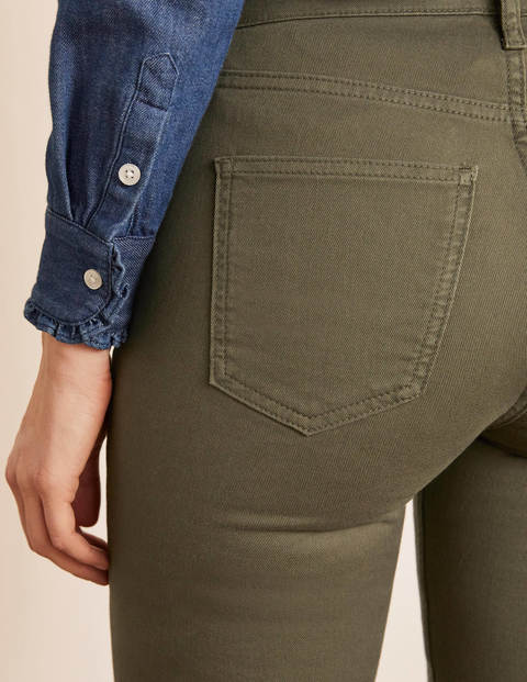 Schmale Jeans mit geradem Bein - Khaki Schmale Jeans mit geradem Bein - Khaki